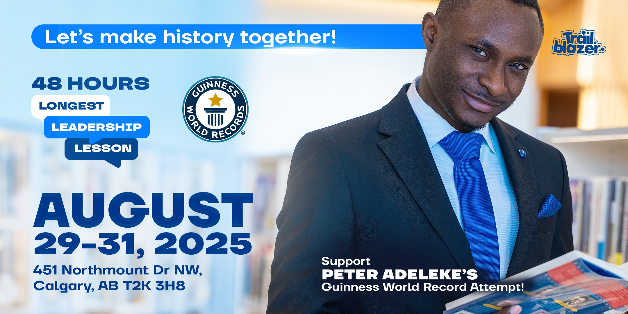 peter adeleke longest leadership lesson guinness world records