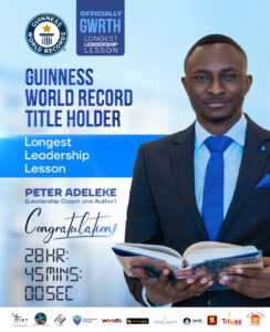 peter adeleke guinness world records